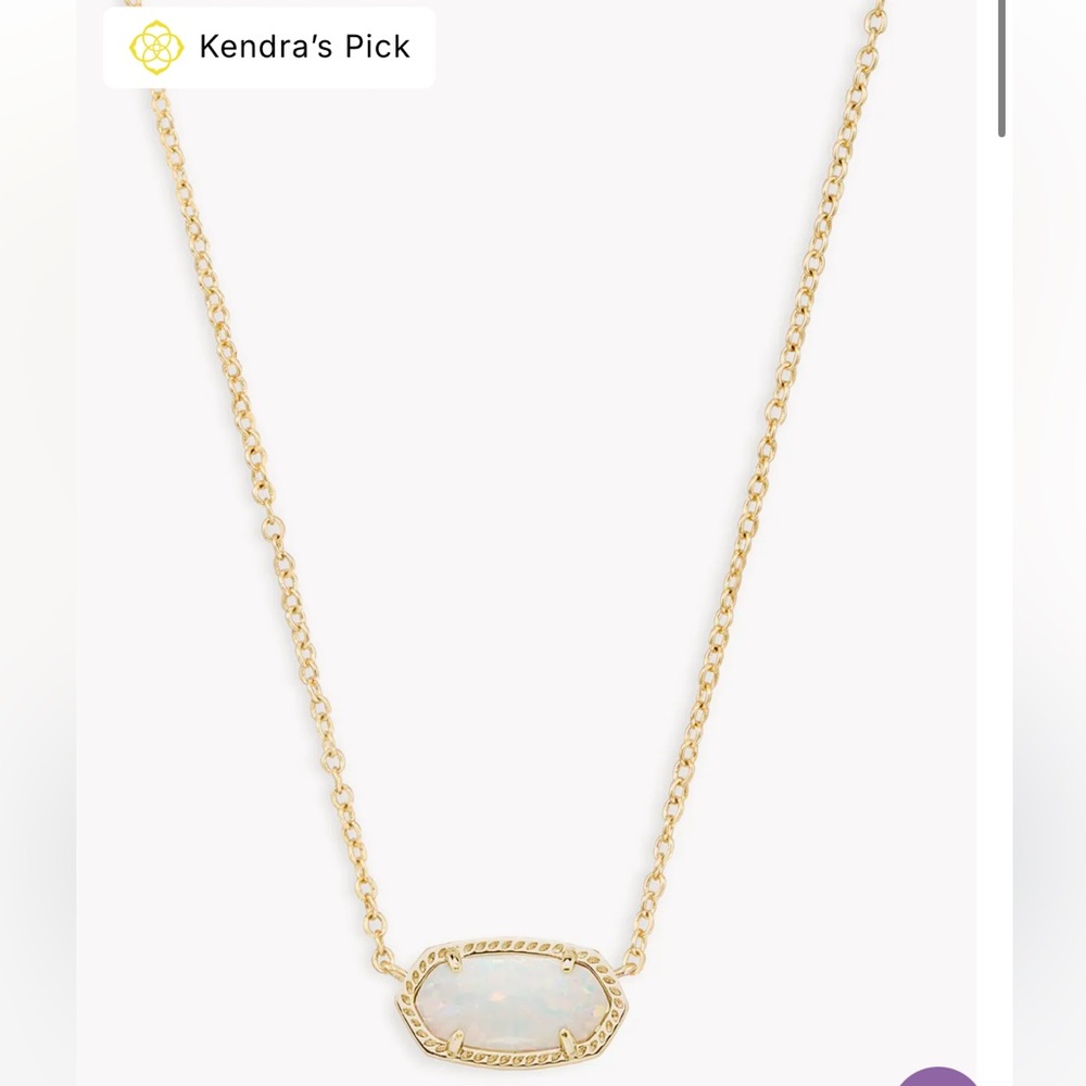 Kendra Scott White Pendant Necklace
